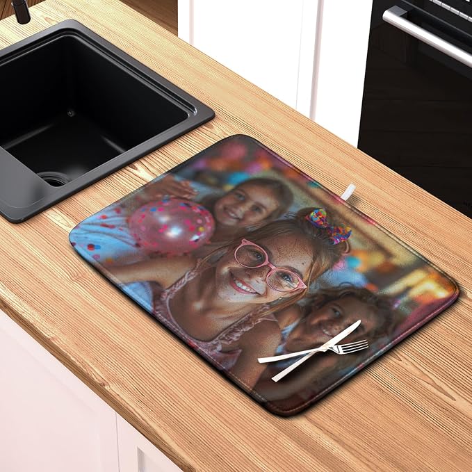 Customized Personalized Image Dish Drying Mat - Image 6