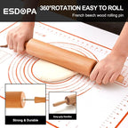 Classic Wood Rolling Pin - Image 2