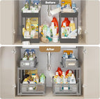 2 Pack 18.5IN-Depth Under Sink Organizer - Image 6