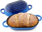 Enameled Cast Iron Bread Oven 2 Qt, Non-Stick Single Loaf Cast Iron Bread Pan by Unknown