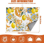 Watercolor Lemon Dish Drying Mat - Image 2