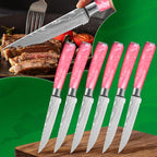 FULLHI 14pcs Block Knife Set, Chef's Knife Steak Knives Set - Image 6