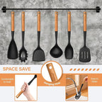 Large Silicone Kitchen Utensils Set, Heat Resistant and BPA Free Silicone - Image 7