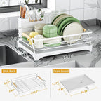 Epicano Dish Drying Rack for Kitchen Counter, Space-Saving Dish Rack, Rustproof - Image 5