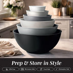 COOK WITH COLOR Mixing Bowls with TPR Lids - Image 3