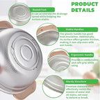 Colander Set with Plastic Handles, Stainless Steel Micro-Perforated Colanders - Image 4