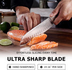 YOTSUBA 8 Inch Japanese Chef Knife, Ultra Sharp Professional Kitchen Knife - Image 3