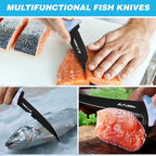 FLISSA Fillet Knife Set with 5"/6"/7"/9" Fillet Knives, Protective Sheath - Image 8