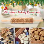 Christmas Embossed Rolling Pin for Baking Cookies Embossing Rolling Pins - Image 6