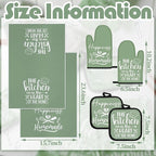 Sratte 6 Pcs Kitchen Decor Accessories Set Farmhouse Towels Pot Holders Oven - Image 4