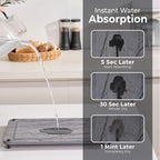 Stone Dish Drying Mat for Kitchen Counter, Quick Dry Stone Dishes Mats - Image 3