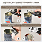 Heavy Duty Stainless Steel Smooth Edge Manual Can Opener and Bottle Openers - Image 4