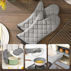 ARCLIBER Oven Mitts 1 Pair of Quilted Lining, Heat Resistant Kitchen Gloves - Image 5