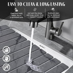 Large Stone Dish Drying Mats for Kitchen Counter, Quick Dry Collapsible Dish - Image 3