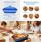 Ceramic Casserole Dish with Lid – 9x13 Stoneware Baking Dish with Lid - Image 5