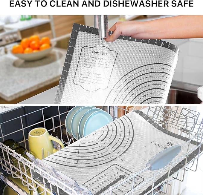 Silicone Mat, 26 x 16inch Extra Large Non-stick Pastry Baking Mat - Image 6