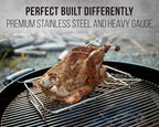 Stainless Steel Turkey Roasting Rack, V-shaped Racks - Image 3