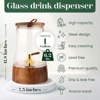 FOODLE Glass Drink Dispenser - Image 6