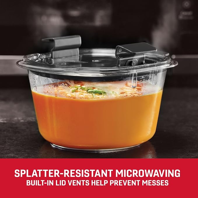 Rubbermaid Brilliance® Round Leak Proof Food Storage Containers, 6 Piece Set - Image 3