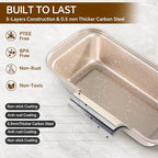 11 Piece Baking Set | Nonstick & Non Toxic Bakeware Sets Baking Pans Set | - Image 6