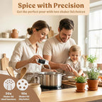 EDELHAUS Glass Spice Jars with Labels Spice Containers with 240 Labels - Image 4