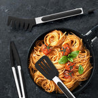 3 Pack Silicone Tongs for Cooking, Maywe Tanso 9 Inch Cooking Kitchen Tongs - Image 5