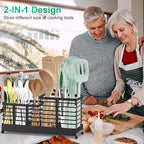 TomCare Utensil Holder with Water Absorbent Diatomite Stone 3 Removable - Image 7