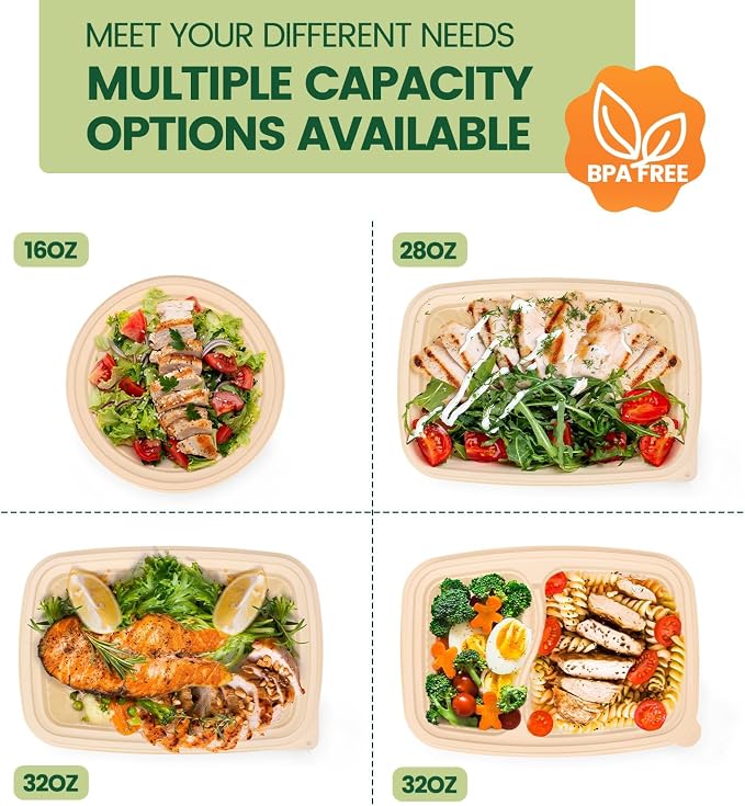 100 Piece Meal Prep Containers - Image 9
