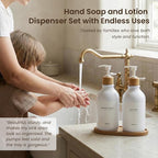 MaisoNovo Soap Dispenser Bathroom Set of 2-16.9 oz Bathroom Soap Dispenser Set - Image 6