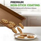NutriChef Nonstick Extra Large Baking Sheets – 22 x 16 Inch Mega Cookie Sheet - Image 7