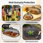 8 Pack Metal Mesh Screen Food Covers, 2 Large and 6 Small Sets, Reusable Metal - Image 2