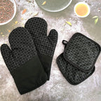 4 Pcs Oven Mitts and Pot Holders, Oven Glove High Heat Resistant 500 Degree - Image 7