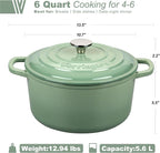 VORRINGARD Enameled Cast Iron Dutch Oven Pot - Image 2