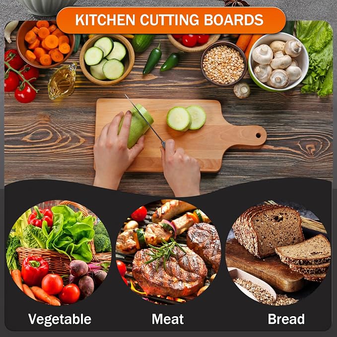 24 Pcs Thicken Bamboo Cutting Board Bulk 11x5 Inch Personalized Wood Chopping - Image 6