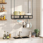 HOOBRO Hanging Pot Rack, Space-Saving Pot Hanger - Image 5