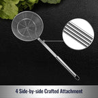 Hiware Solid Stainless Steel Spider Strainer Skimmer Ladle - Image 4