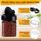 Mimorou 30 Pack Plastic Spice Jars - Image 3