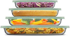 JoyJolt 8-Piece Borosilicate Glass Oven Dishes by JoyJolt