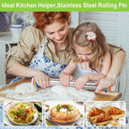 Adjustable Rolling Pin with Thickness Rings - Image 6