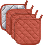 Joyhalo 4 Pack Pot Holders for Kitchen, Cotton Oven Holder by Joyhalo