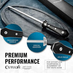 Cutluxe Honing Rod, Professional Knife Sharpener Rod – 10" Honing Steel – - Image 7