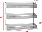 Auledio 2 Pack Spice Rack Organizer, 3 Tier Counter-top Stand or Wall Mounted - Image 7