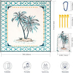 HIHOHO Beach Blanket Waterproof Sandproof Extra Large Beach Mat 79" X - Image 2