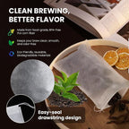 Cold Brew Bags, 6 * 8 Inch Fine Mesh Drawstring Pouches, Fits Mason Jars & - Image 7
