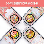 PRAKI Cereal Containers Storage Set, Cereal Dispensers - Image 4