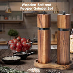 Wooden Salt and Pepper Grinder Set - Image 3