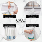 COOK WITH COLOR Silicone Cooking Utensils, Kitchen Utensil Set, Cooking Utensils - Image 3