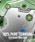 Titanium Cutting Board Set of 3, Dual Sided Design Non Toxic Cutting Boards - Image 3