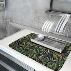 Black Sage Green Plant Dish Drying Mat - Image 5