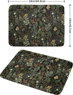 Black Green Botanical Dish Drying Mat - Image 2